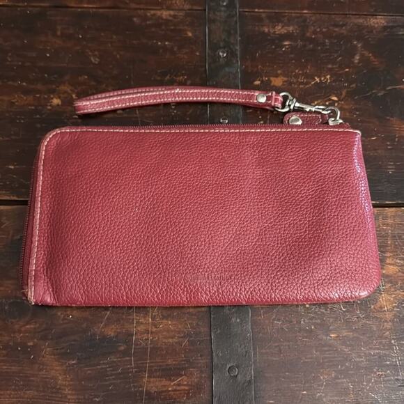 Brighton Red Leather Wristlet - Picture 2 of 4